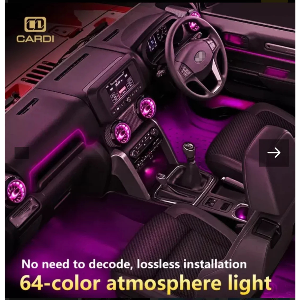 1 Mahindra Thar ROXX AC Vent Ambient Light Kit | CARDI K3 (2024 Onwards) - Image 1