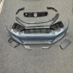Volkswagen R-Line Front Bumper Kit with DRL Lights | Sporty Front Lip Upgrade