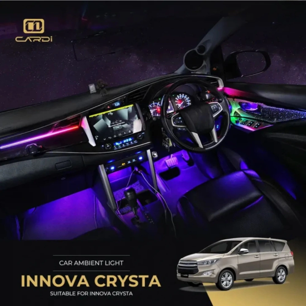 1 Toyota Innova Crysta OEM-Style Ambient Lighting Kit (2016+) | CARDI-D12 18-Piece Set - Image 1