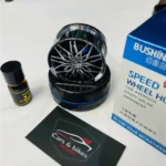 Solar Alloy Wheel Car Air Freshener – Rotating Dashboard Perfume