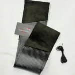 Carbon Fiber + Alcantara Steering Wheel Cover | Universal Sporty Grip - Image 2