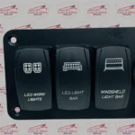 6 Gang Switch Panel with Circuit Breaker & LED Voltmeter – 12-24V Universal Fit - Image 2