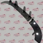 Volkswagen Polo 5-Fin Rear Diffuser – Type 3 Fitment | Gloss Black Aftermarket ABS Upgrade - Image 3