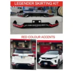 Toyota Fortuner Legender Front and Rear Skirting Kit | Premium ABS Body Upgrade - Image 3