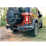 Mahindra Thar Rear Bumper Model-RM | Compatible with brake lights and Number plate - Image 3