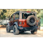 Mahindra Thar Heavy-Duty Metal Rear Bumper Model-RXT with Tyre Carrier - Image 3