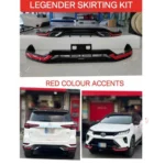 Toyota Fortuner Legender Front and Rear Skirting Kit | Premium ABS Body Upgrade - Image 3