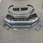 Volkswagen R-Line Front Bumper Kit with DRL Lights | Sporty Front Lip Upgrade - Image 3