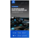 CARDI K3 Active Ultra 6-Piece RGB Ambient Interior Light Kit – Universal - Image 4