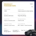 Toyota Fortuner OEM Ambient Light (2016+) | CARDI K4-(18-Piece Set) - Image 4