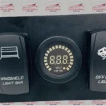 6 Gang Switch Panel with Circuit Breaker & LED Voltmeter – 12-24V Universal Fit - Image 4