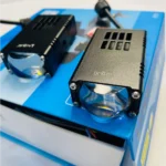 HJG Mini Driving Auxiliary Lights | Dual-Color with Red Devil Eye