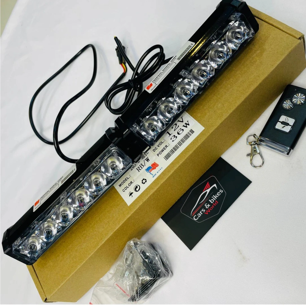 1 Remote Control Federal Flashers (3-in-1) | 2-COB LED Strobe Lights - Image 1