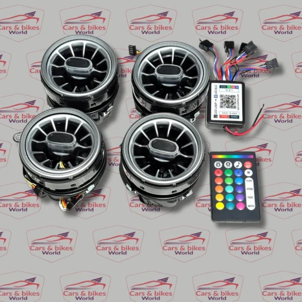 RGB AC Vent LED Light Set (4 Pieces) | Wireless Remote Control