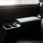 Mahindra Thar Rear Arm Rest | Premium Leather Finish with Storage, Cup-Holders and USB-Ports
