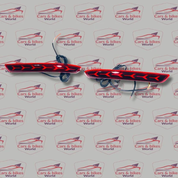 Toyota Innova Crysta LED Reflector Lights | Aftermarket Rear Bumper Upgrade ( Fits 2016+ Models )