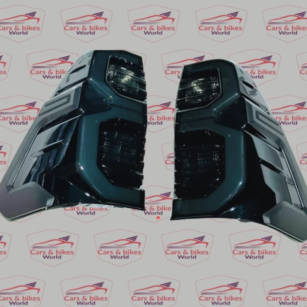 Toyota Hilux RGB Matrix Tail Lights – Full Smoked Finish | Remote Controlled