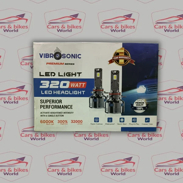 Vibrosonic Premium Series 320W Ultra High Power LED Headlight Bulbs