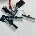 Remote-Controlled Grill Flashers | Red and Blue LED Strobe Lights for Cars