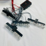 Remote-Controlled Grill Flashers | Red and Blue LED Strobe Lights for Cars