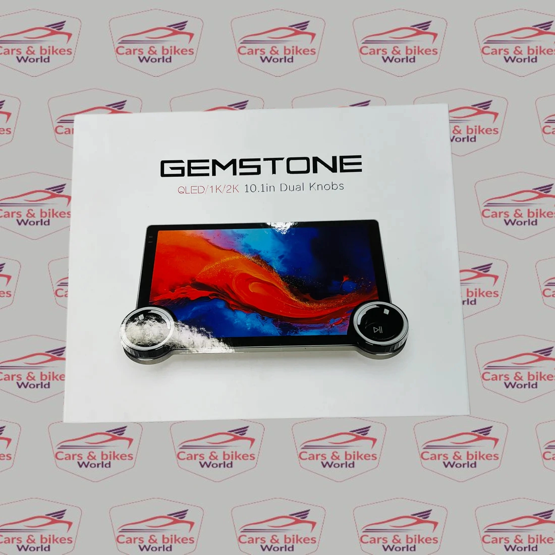 1 Gemstone 10.1 Inch QLED Car Stereo Display With Dual Knobs | Universal Aftermarket - Image 1