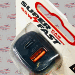 Super Fast Car Charger (65W) – Zimmer charger (White & Matte Black) - Image 2