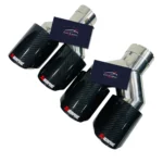 Akrapovic Exhaust Tip | Gloss Carbon Dual Tip - Image 2