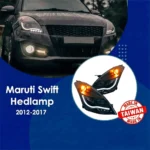 Maruti Suzuki Swift Audi-Style Projector Headlights | Aftermarket Headlamps with DRLs (Fits 2012-2015 Models) - Image 2