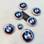 BMW Complete Emblem | Set of-7 Badges for Wheel, Bonnet, Steering & Rear - Image 2
