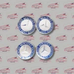 Mercedes-Benz Wheel Center Caps – Black, Blue & Light Blue (Set of 4) - Image 3