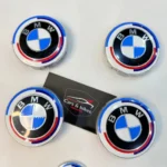 BMW Complete Emblem | Set of-7 Badges for Wheel, Bonnet, Steering & Rear - Image 3