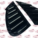Rear Window Louvers for Suzuki Baleno & Toyota Glanza (2022+, Black/Carbon) - Image 2