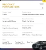 Toyota Fortuner OEM Ambient Light (2016+) | CARDI K4-(18-Piece) - Image 4