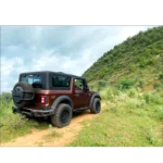 Mahindra Thar Stepney Cover Lock | Heavy-Duty FRP Line-X Coated Wheel Protector - Image 4