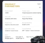 Toyota Fortuner OEM Ambient Light (2016+) | CARDI K4-(18-Piece Set) - Image 4