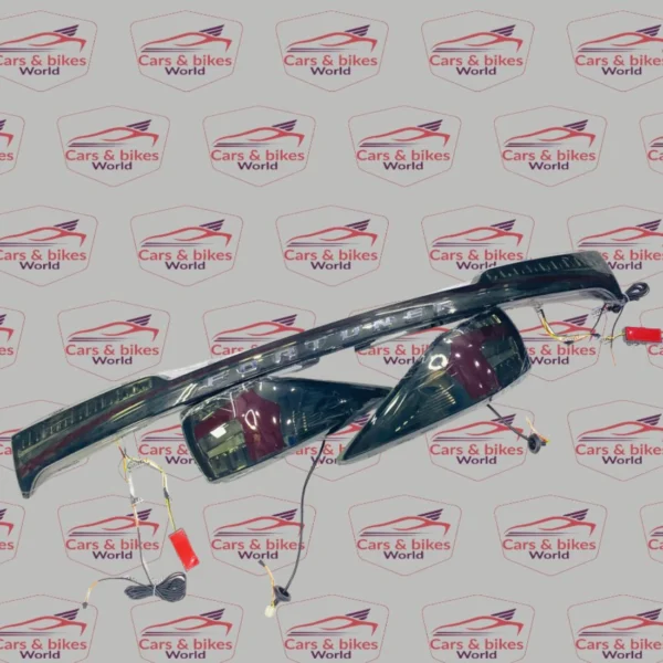 Toyota Fortuner Tail Lamps with Trunk Lights (Smoke & Red, 2016+)