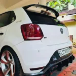 Volkswagen Polo 5-Fin Rear Diffuser – Type 3 Fitment | Gloss Black Aftermarket ABS Upgrade - Image 5