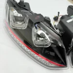 VW Polo “UU-Style” Red Line Projector Headlights (Halogen) – Aftermarket Upgrade - Image 5