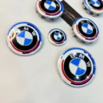 BMW Complete Emblem | Set of-7 Badges for Wheel, Bonnet, Steering & Rear - Image 5