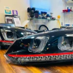 VW Polo “UU-Style” Red Line Projector Headlights (Halogen) – Aftermarket Upgrade - Image 8