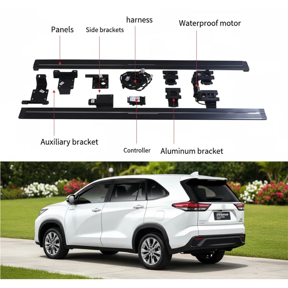 @cars&biksworld Toyota Innova Hycross | Premium Automatic Side Step - Image 1