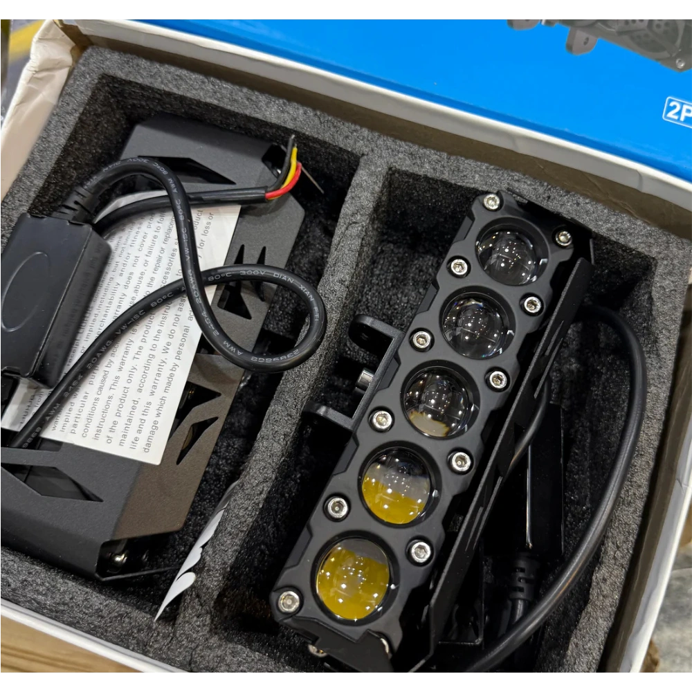 Parth 2 HJG 5-Lens Auxiliary Lights | 150W Mega Drive LED Set - Image 1