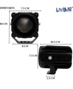 Liu Hjg Laser Cannon – 3 Inch Universal Laser Projector (White & Yellow) - Image 3