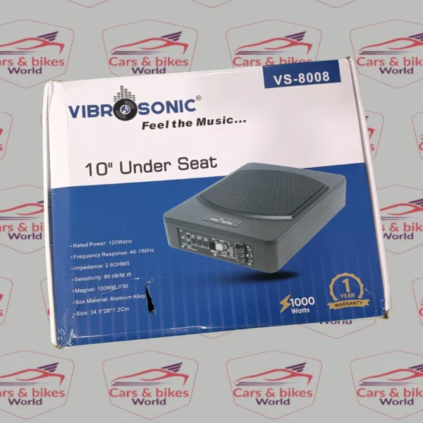 Vibrosonic VS-8008 10" Premium Under Seat Active Subwoofer