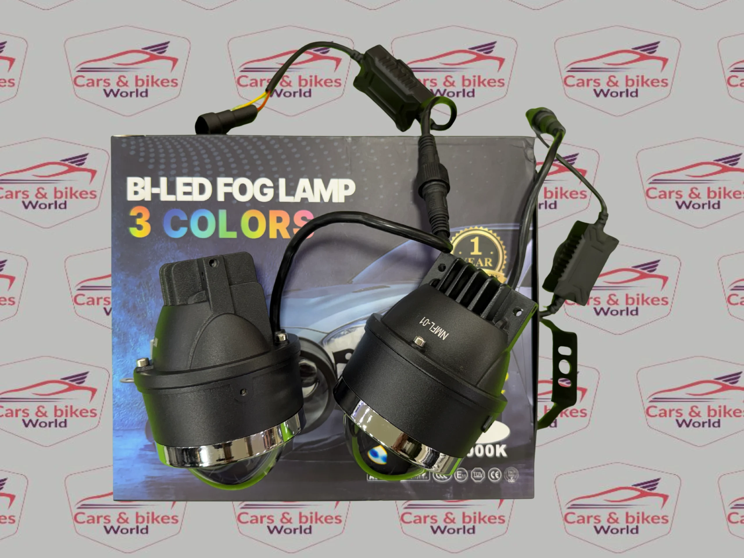 1 Premium 3.0-Inch Bi-LED 3-Color Fog Lamp Projector - Image 1