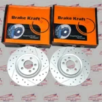 Brake Kraft Ventilated Brake Disc Set of-2 | Aftermarket Brake Discs Fits For VW-Virtus
